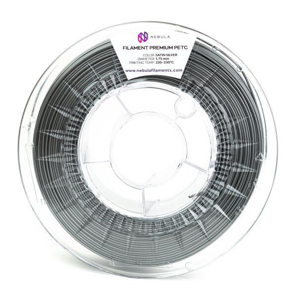 Filament NEBULA PETG SATÉNOVĚ STŘÍBRNÁ 1,75 mm 1 kg