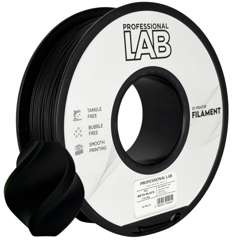 Filament PROFESSIONAL LAB PLA META ČERNÁ 1,75 mm 1 kg Filament PROFESSIONAL LAB PLA META ČERNÁ 1,75 mm 1 kg