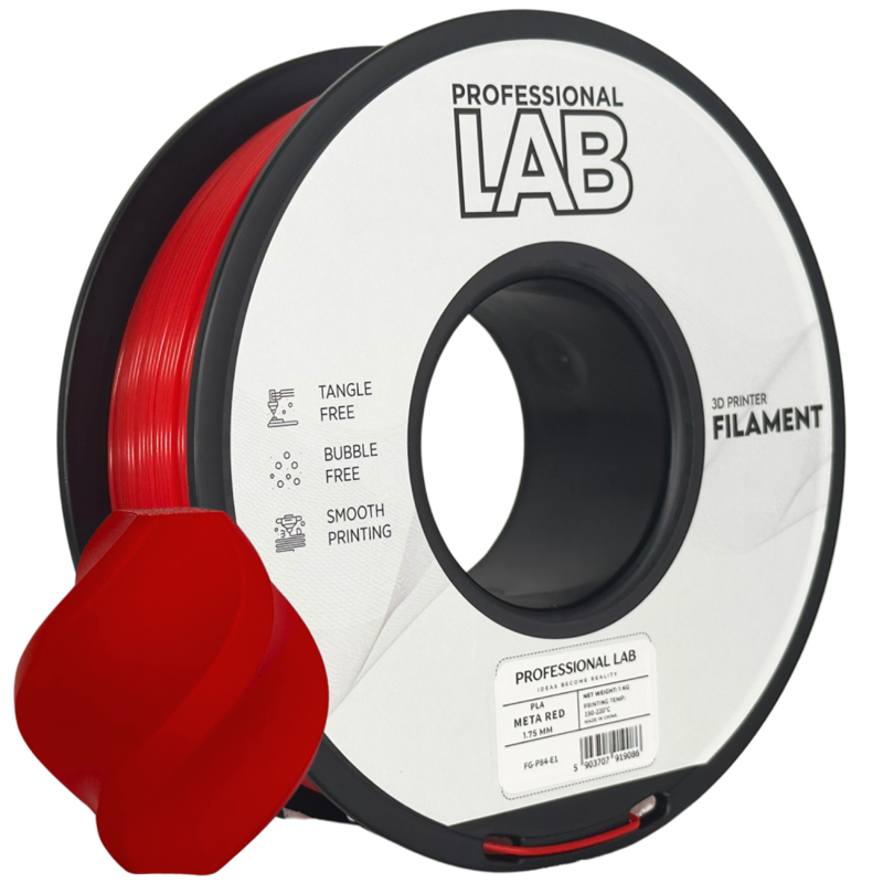 Filament PROFESSIONAL LAB PLA META ČERVENÁ 1,75 mm 1 kg