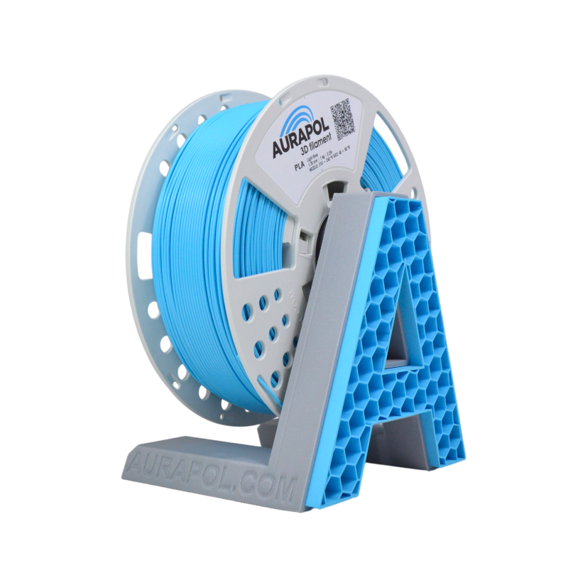 Filament AURAPOL PLA SVĚTLE MODRÁ 1,75 mm 1 kg.