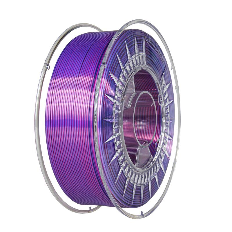 Filament DEVIL DESIGN PLA SILK DUAL PERLEŤOVĚ RŮŽOVÁ + FIALOVÁ 1,75 mm 1 kg. Filament DEVIL DESIGN PLA SILK DUAL PERLEŤOVĚ RŮŽOVÁ + FIALOVÁ 1,75 mm 1 kg.