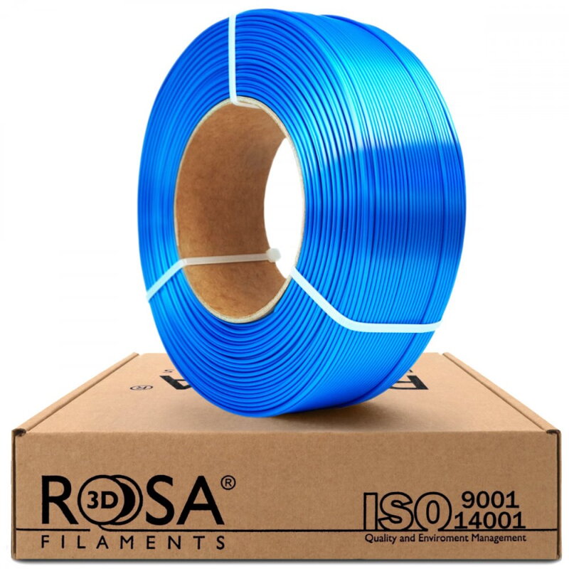ReFill ROSA3D PLA SILK MODRÁ 1,75 mm 1 kg ReFill ROSA3D PLA SILK MODRÁ 1,75 mm 1 kg