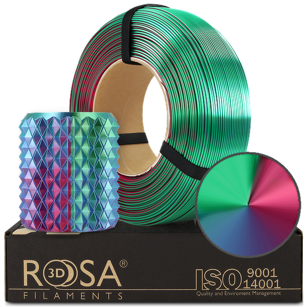 ReFill ROSA3D PLA MAGIC SILK AURORA 1,75 mm 1 kg ReFill ROSA3D PLA MAGIC SILK AURORA 1,75 mm 1 kg