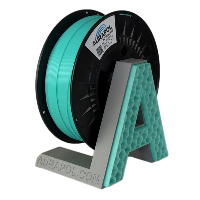 Filament AURAPOL PLA MINT BREEZE ČÁSTEČNĚ TRANSPARENTNÍ 1,75 mm 1 kg. Filament AURAPOL PLA MINT BREEZE ČÁSTEČNĚ TRANSPARENTNÍ 1,75 mm 1 kg.