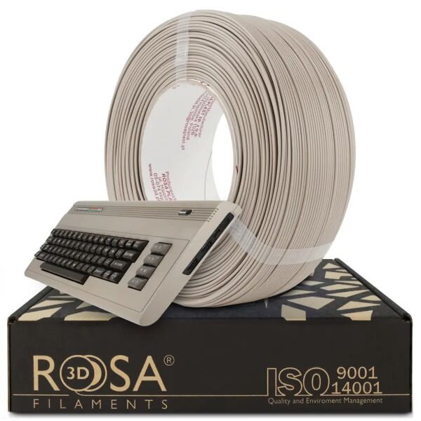 ReFill ROSA3D PLA Starter COMPUTERS 8bit RETRO ŠEDÁ 1,75 mm 1 kg