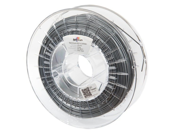 Filament Spectrum PETG TECH HT100 OCELOVĚ STŘÍBRNÁ 1,75 mm 0,5 kg Filament Spectrum PETG TECH HT100 OCELOVĚ STŘÍBRNÁ 1,75 mm 0,5 kg