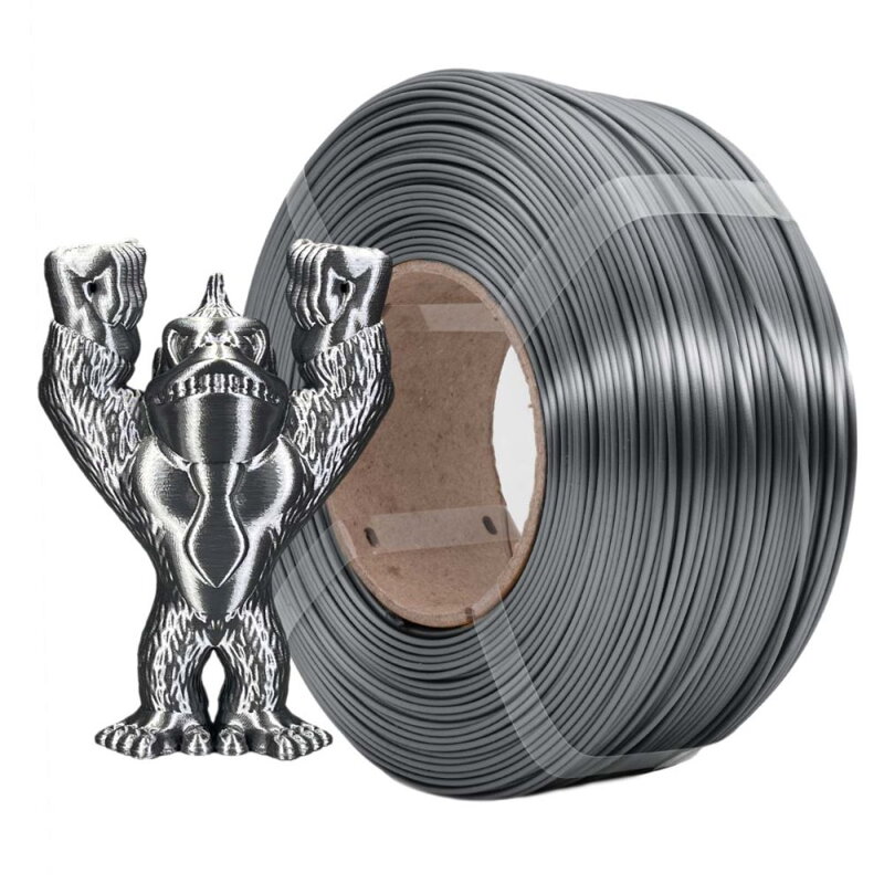 Refill AzureFilm PLA SILK GRAPHITE GREY 1,75 mm 1 kg. Refill AzureFilm PLA SILK GRAPHITE GREY 1,75 mm 1 kg.