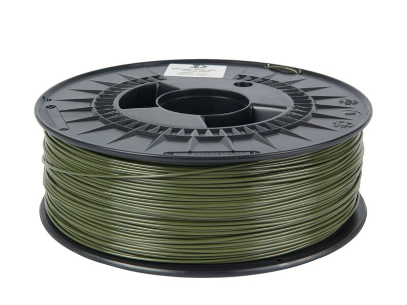Filament 3D POWER Basic PETG VOJENSKÁ ZELENÁ 1,75 mm 1 kg. Filament 3D POWER Basic PETG VOJENSKÁ ZELENÁ 1,75 mm 1 kg.