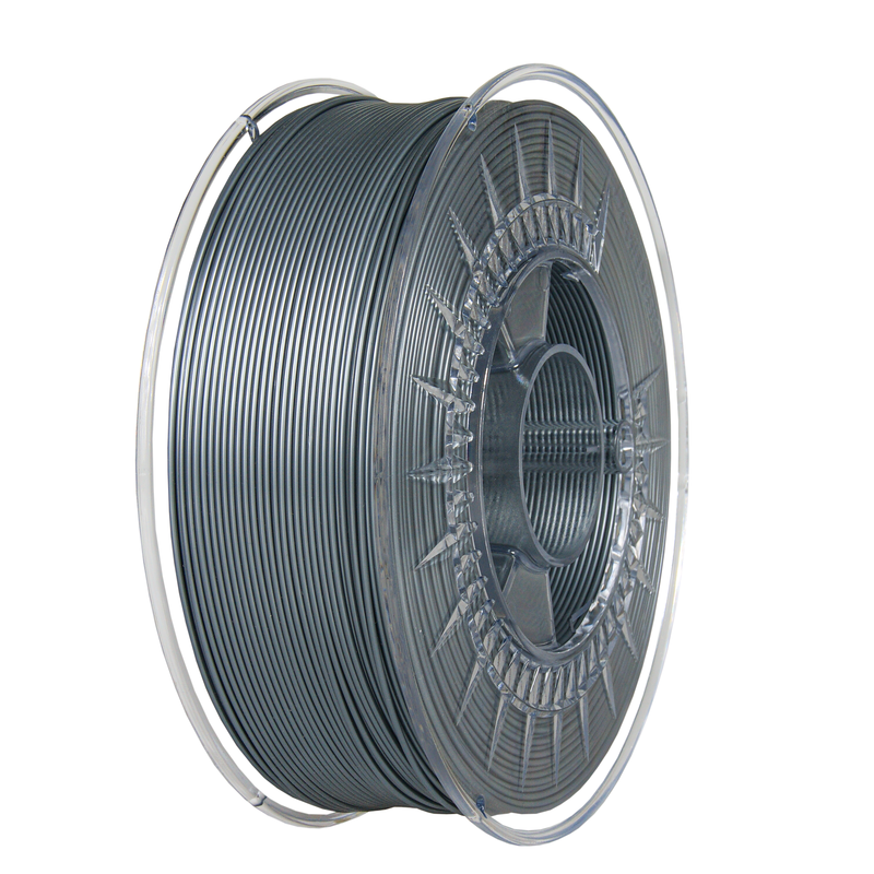 Filament DEVIL DESIGN PLA STŘÍBRNÁ 1,75 mm 1 kg. Filament DEVIL DESIGN PLA STŘÍBRNÁ 1,75 mm 1 kg.