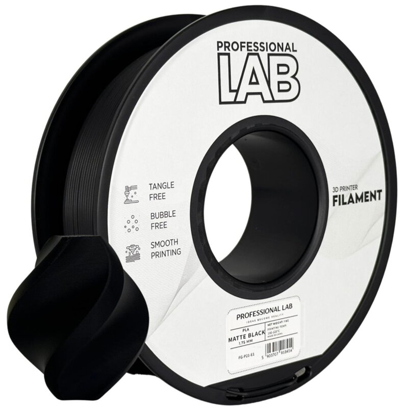 Filament Professional LAB PLA MATTE ČERNÁ 1,75 mm 1 kg