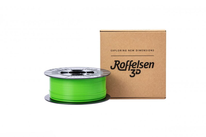 Filament Roffelsen3D PLA SVĚTLE ZELENÁ 1,75 mm 1 kg