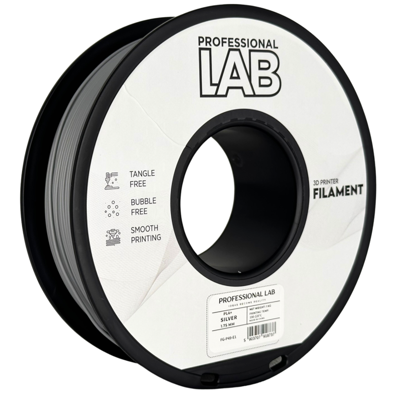 Filament PROFESSIONAL LAB PLA+ STŘÍBRNÁ 1,75 mm 1 kg Filament PROFESSIONAL LAB PLA+ STŘÍBRNÁ 1,75 mm 1 kg