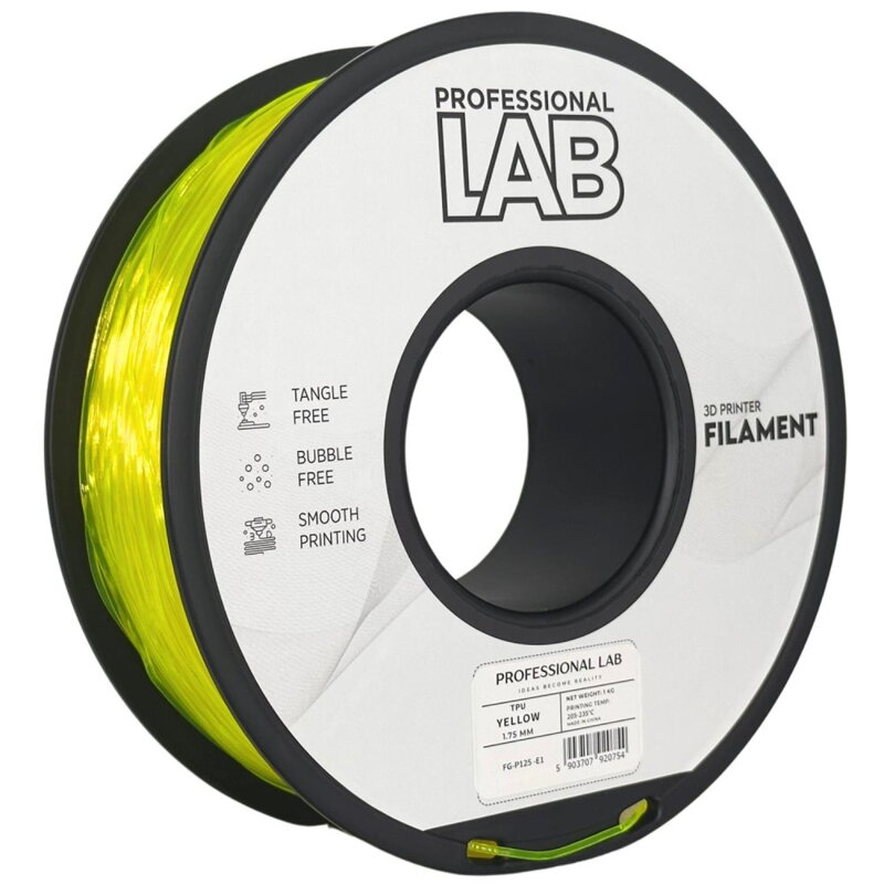 Filament PROFESSIONAL LAB TPU ŽLUTÁ 1,75 mm 1 kg