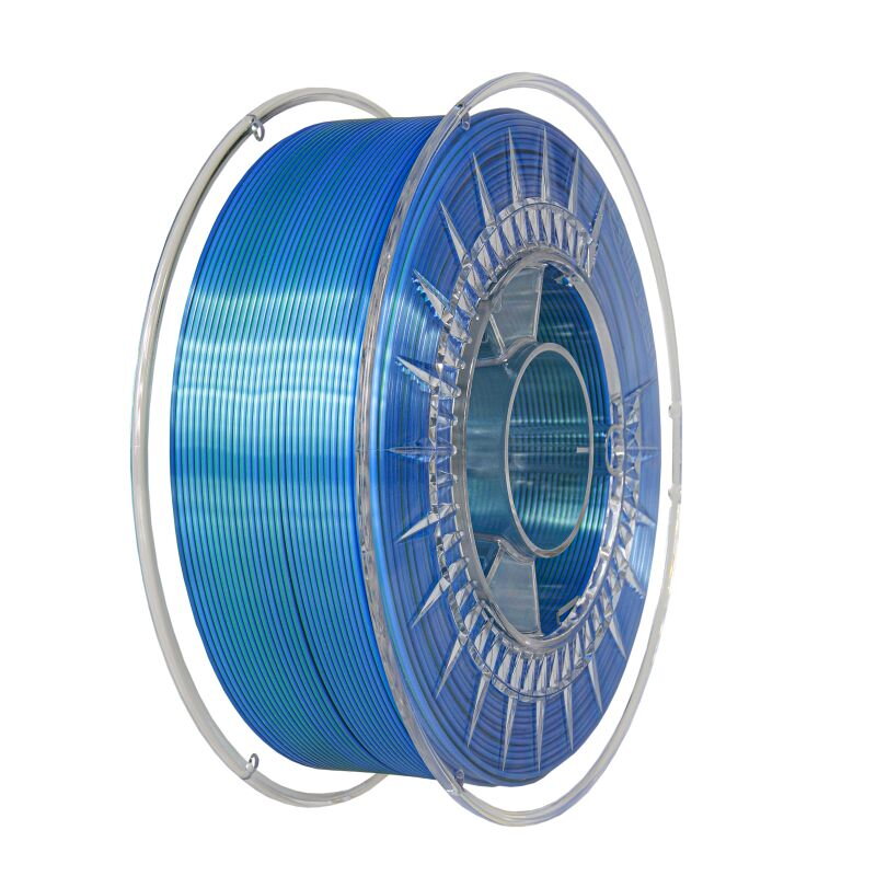Filament DEVIL DESIGN PLA SILK DUAL STUDENĚ ZELENÁ + MODRÁ 1,75 mm 1 kg. Filament DEVIL DESIGN PLA SILK DUAL STUDENĚ ZELENÁ + MODRÁ 1,75 mm 1 kg.