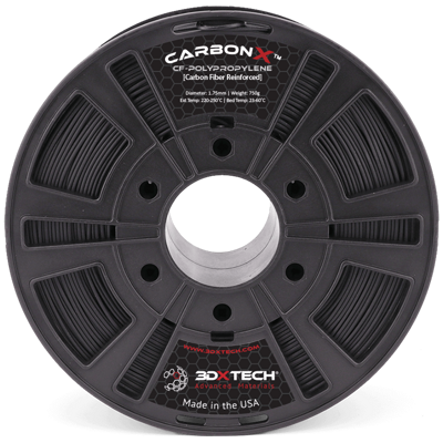 VZOREK 20 METRŮ - CARBONX PP CF filament černý 1,75 mm 3DXTECH
