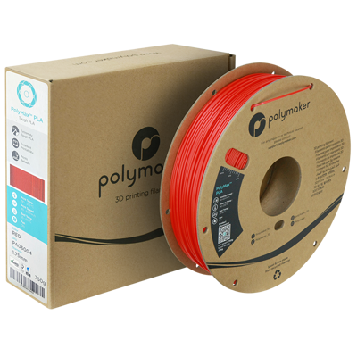 PLA PolyMax filament červený 1,75mm Polymaker 750g