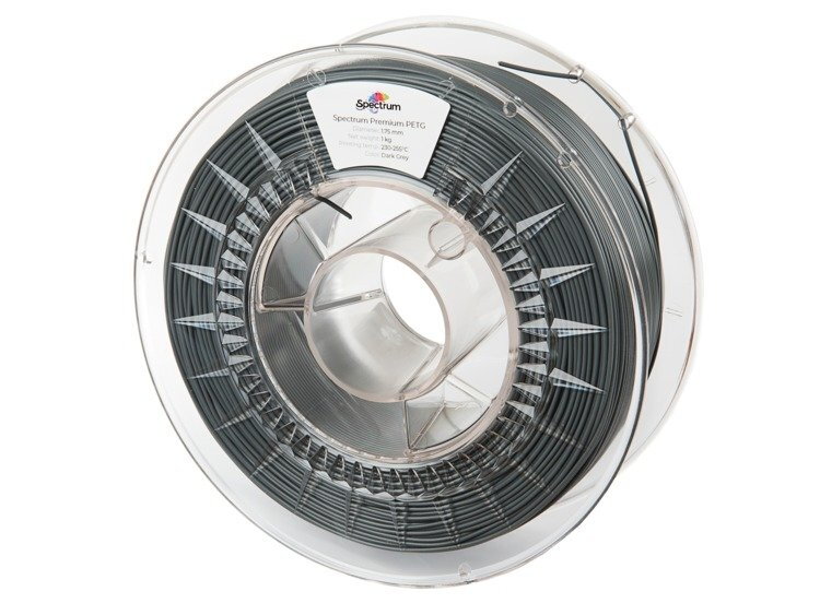 PETG filament Dark Grey 1,75 mm Spectrum 1 kg PETG filament Dark Grey 1,75 mm Spectrum 1 kg