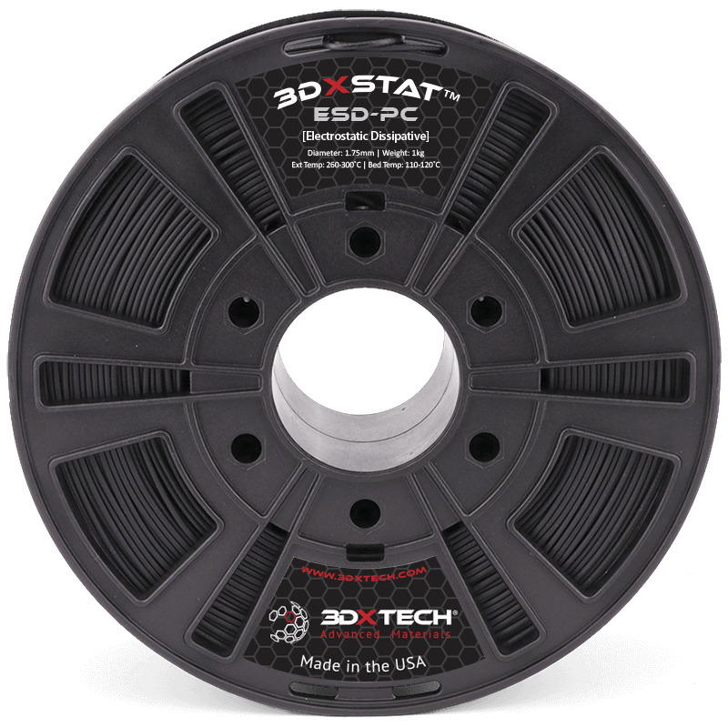 3DXSTAT ESD PC filament antistatický černý 1,75mm 3DXTECH 750g 3DXSTAT ESD PC filament antistatický černý 1,75mm 3DXTECH 750g