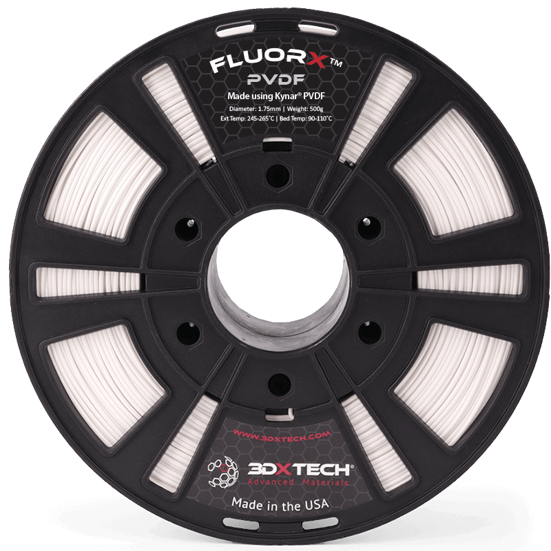 FLUORX PVDF filament natural 1,75 mm 3DXTECH 250 g