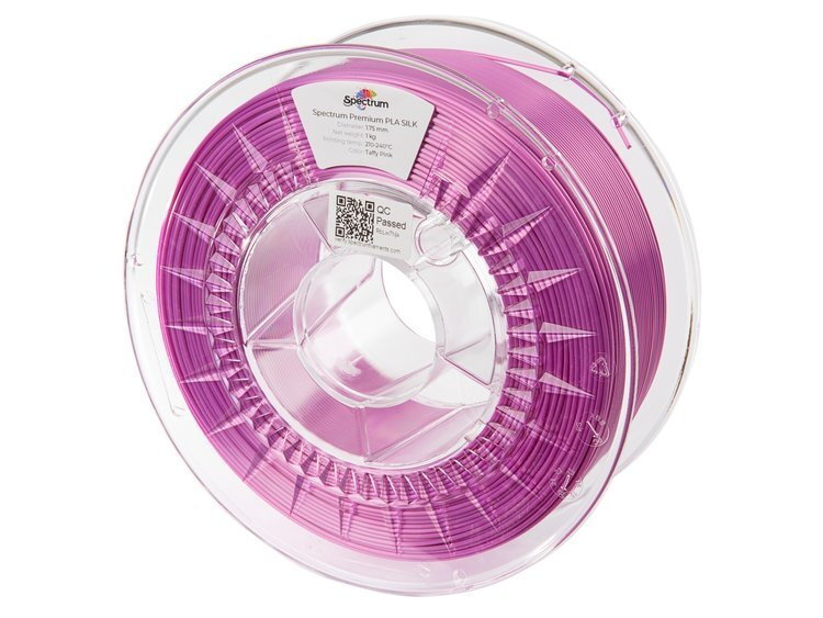 PLA Silk filament růžová Taffy Pink 1,75mm Spectrum 1kg PLA Silk filament růžová Taffy Pink 1,75mm Spectrum 1kg