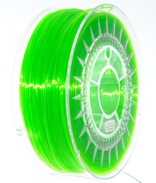 PET-G filament 1,75 mm jasně zelený transparent Devil Design 1 kg PET-G filament 1,75 mm jasně zelený transparent Devil Design 1 kg