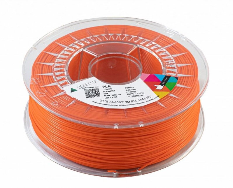 PLA filament oranžový Sunset 1,75 mm Smartfil 1kg PLA filament oranžový Sunset 1,75 mm Smartfil 1kg