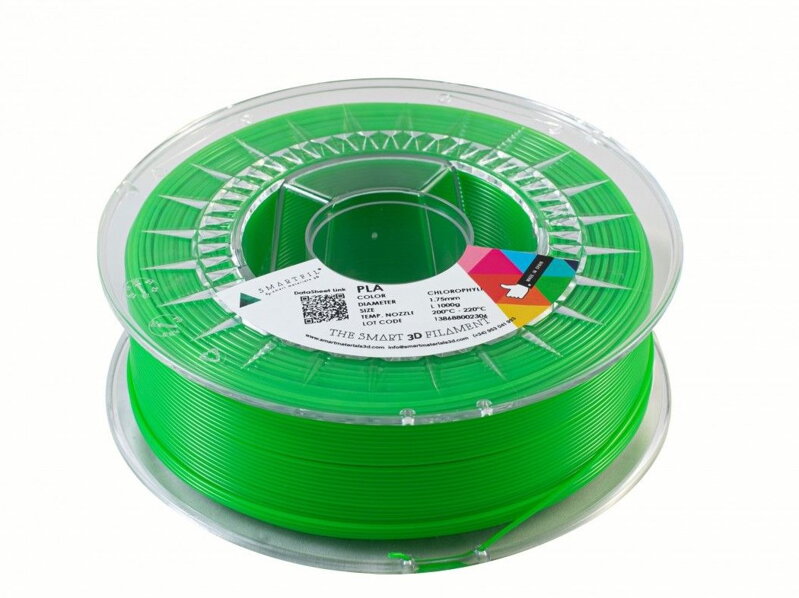 PLA filament zelený Chlorofyl 1,75 mm Smartfil 1kg PLA filament zelený Chlorofyl 1,75 mm Smartfil 1kg