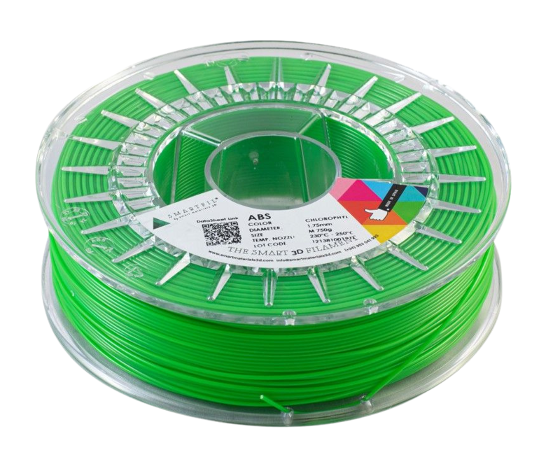 ABS filament zelený Chlorofyl 1,75 mm Smartfil Cívka: 0,75 kg