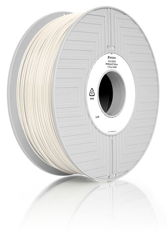 TEFABLOC TPE filament 1,75 mm bílý Verbatim 0,5 kg TEFABLOC TPE filament 1,75 mm bílý Verbatim 0,5 kg
