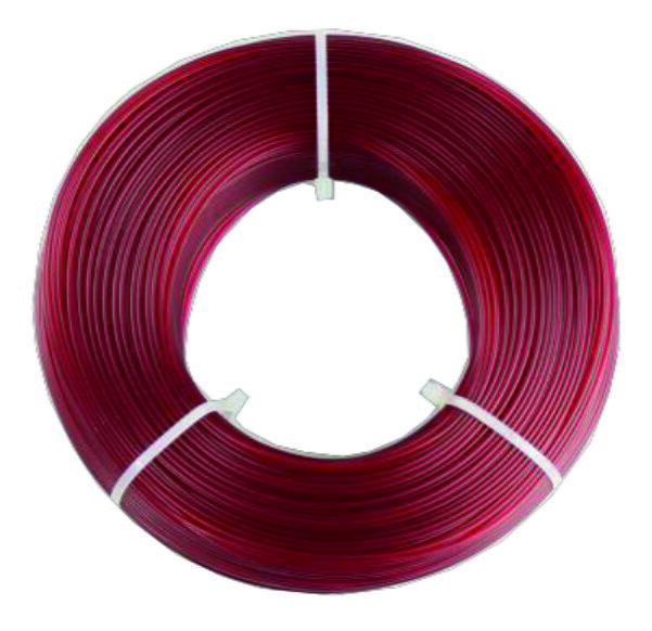 PETG Easy filament Refill vínově červený transparentní 1,75mm Fiberlogy 850g