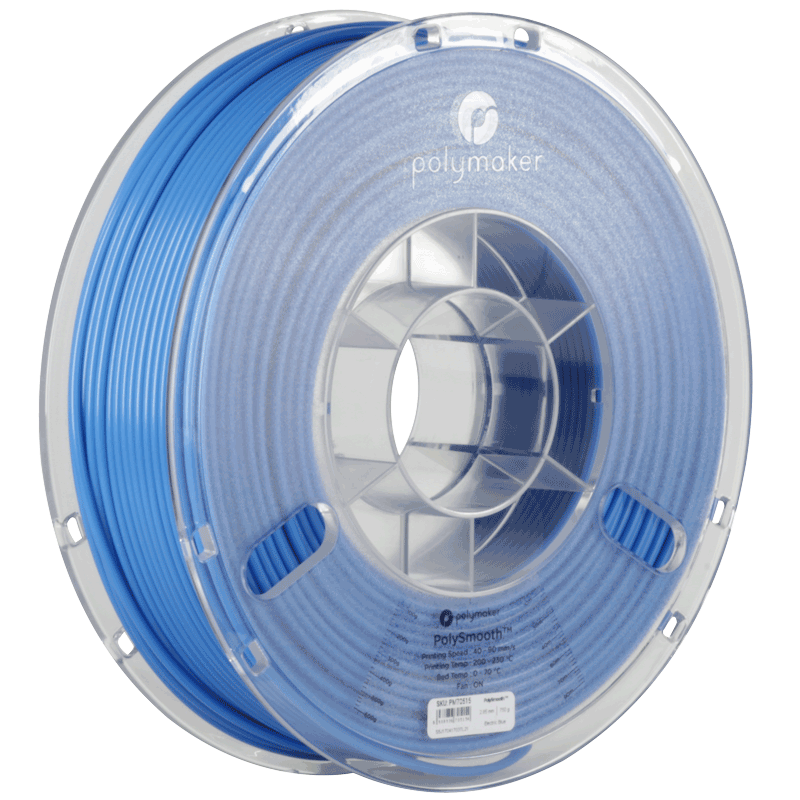 PolySmooth filament elektricky modrý 1,75mm Polymaker 750g PolySmooth filament elektricky modrý 1,75mm Polymaker 750g