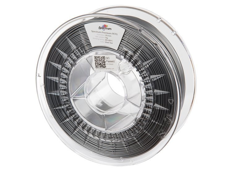 PETG filament Silver Star 1,75 mm Spectrum 1 kg PETG filament Silver Star 1,75 mm Spectrum 1 kg