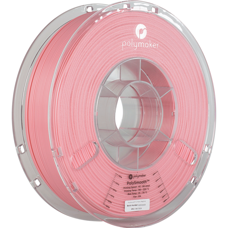 PolySmooth filament růžový 1,75mm Polymaker 750g