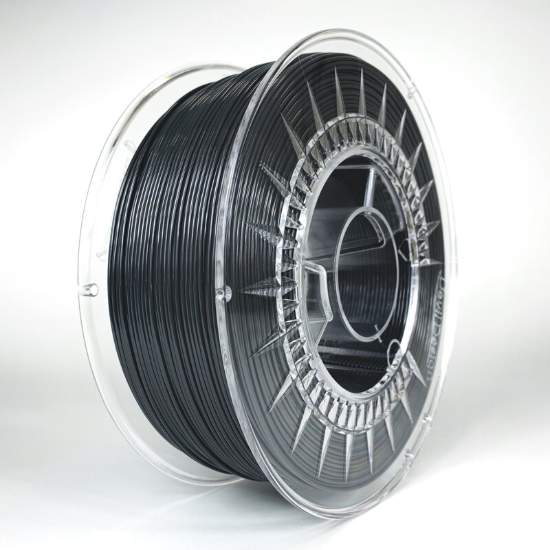 PET-G filament 1,75 mm tmavě šedý Devil Design 1 kg