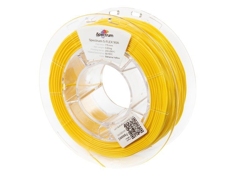 S-FLEX filament 90A bahama yellow 1,75mm Spectrum 0,25kg