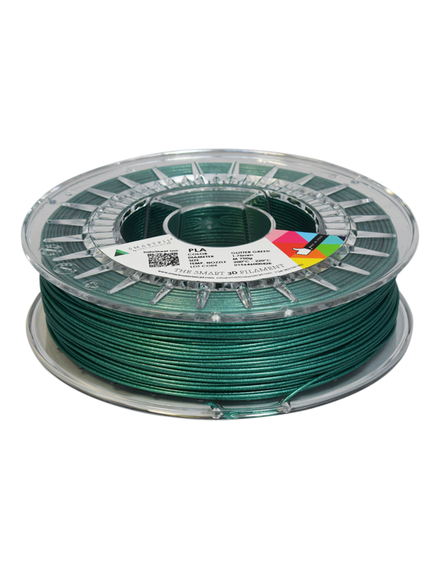 PLA filament třpytivý zelený glitter green 1,75 mm Smartfil 750g PLA filament třpytivý zelený glitter green 1,75 mm Smartfil 750g