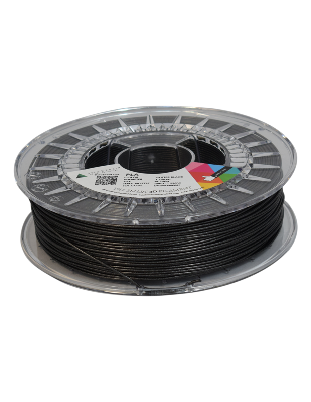 PLA filament třpytivý černý glitter black 1,75 mm Smartfil 750g PLA filament třpytivý černý glitter black 1,75 mm Smartfil 750g
