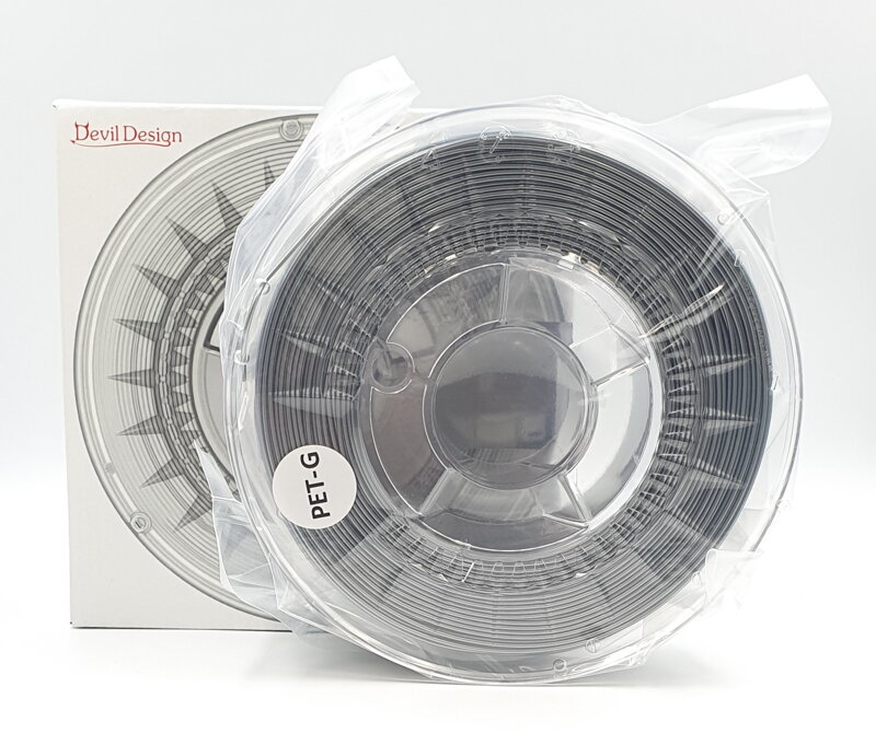 PET-G filament 1,75 mm stříbrný Devil Design 1 kg PET-G filament 1,75 mm stříbrný Devil Design 1 kg