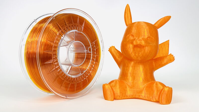 PET-G filament 1,75 mm jasně oranžový transparentní Devil Design 1 kg