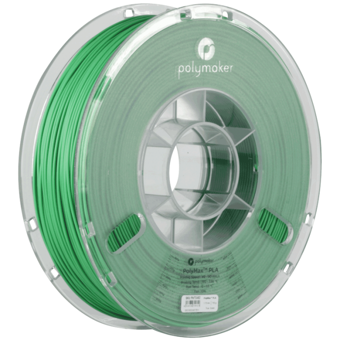 PLA PolyMax filament zelený 1,75mm Polymaker 750g PLA PolyMax filament zelený 1,75mm Polymaker 750g