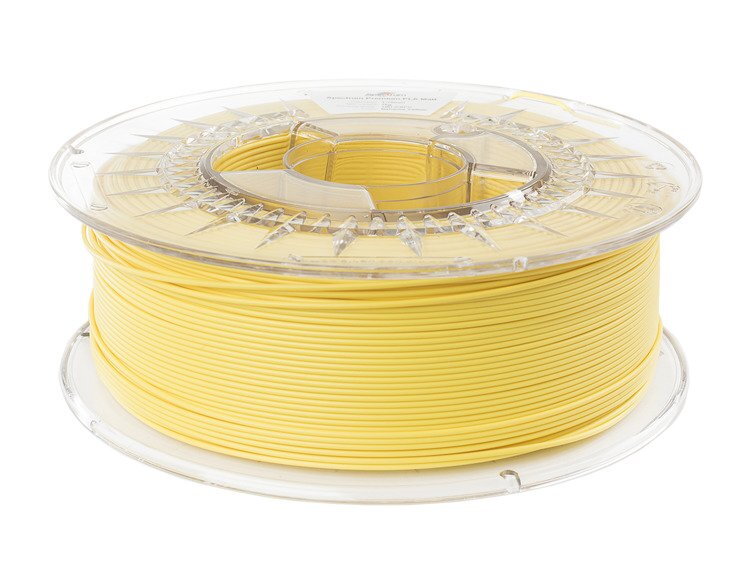 PLA filament MAT Bahama Yellow 1,75 mm Spectrum 1 kg PLA filament MAT Bahama Yellow 1,75 mm Spectrum 1 kg