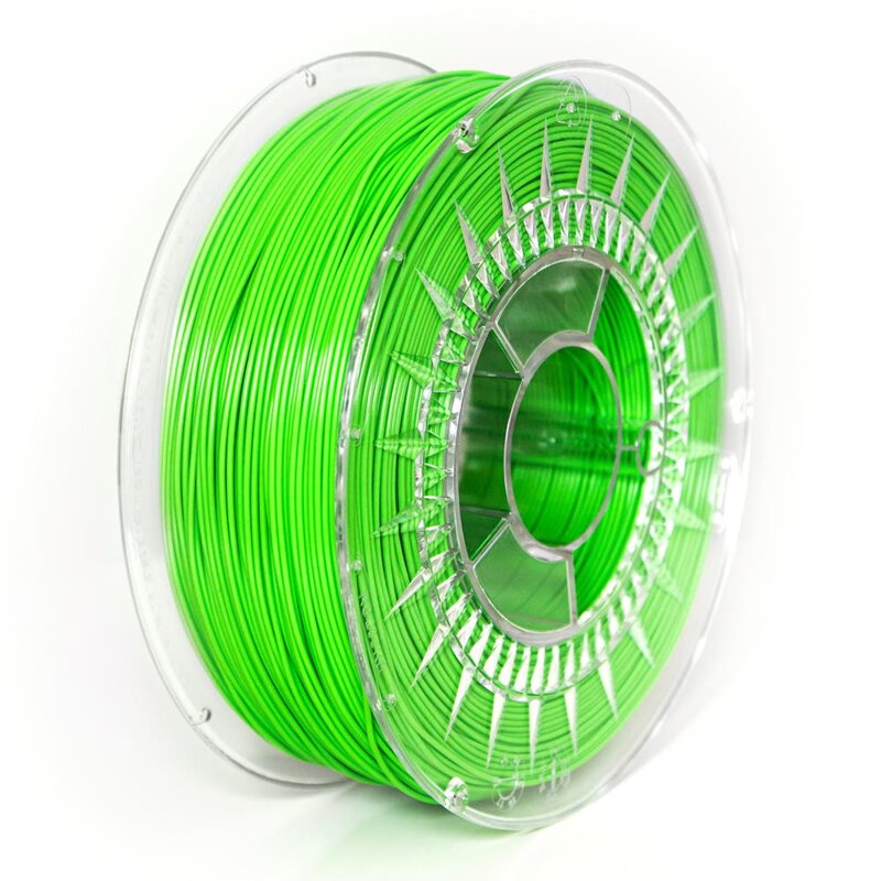 ABS+ filament 1,75 mm jasný zelený Devil Design 1 kg