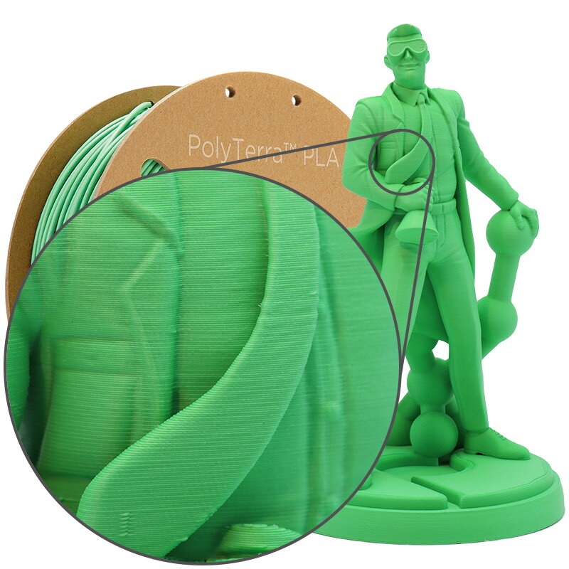 PLA PolyTerra filament Forest Green 2,85mm Polymaker 1000 g PLA PolyTerra filament Forest Green 2,85mm Polymaker 1000 g