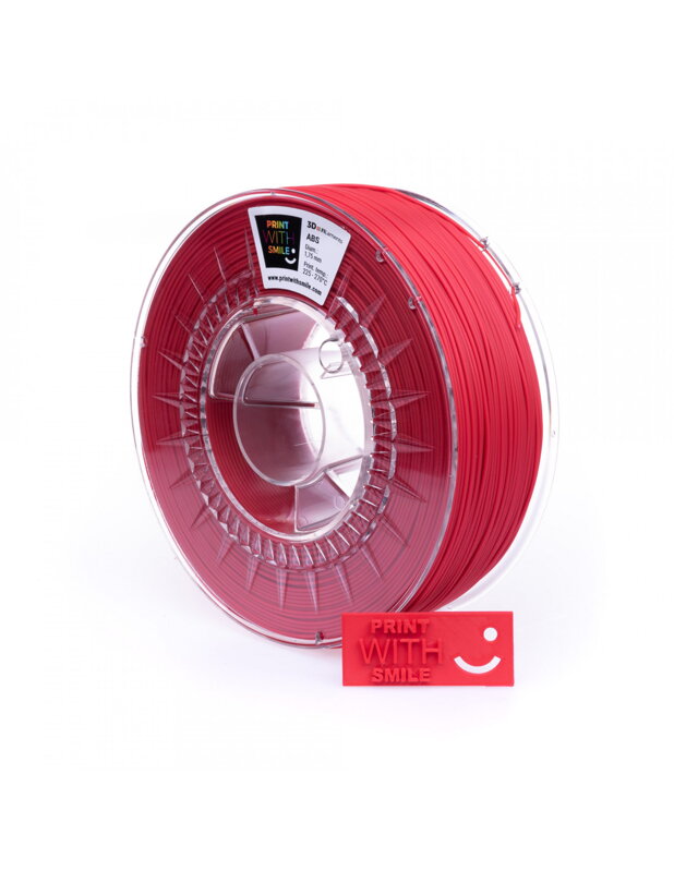 Print With Smile - ABS - 1,75 mm - Cherry RED - 500 g Print With Smile - ABS - 1,75 mm - Cherry RED - 500 g