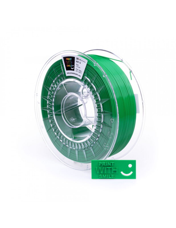 Print With Smile - PET-G - 1,75 mm - GREEN - 1 Kg Print With Smile - PET-G - 1,75 mm - GREEN - 1 Kg